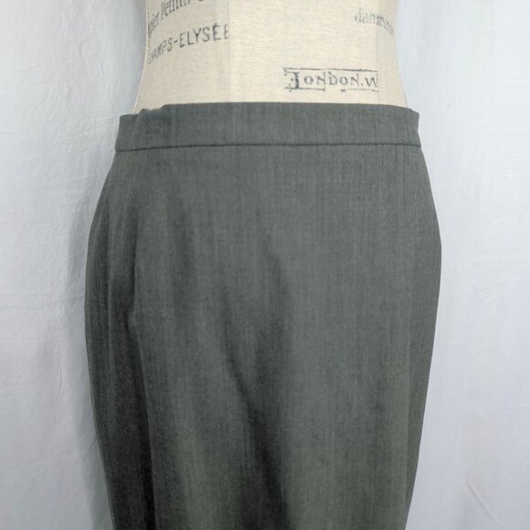 Vintage Escada Skirt Medium Gray Pencil Career - Picture 3 of 10